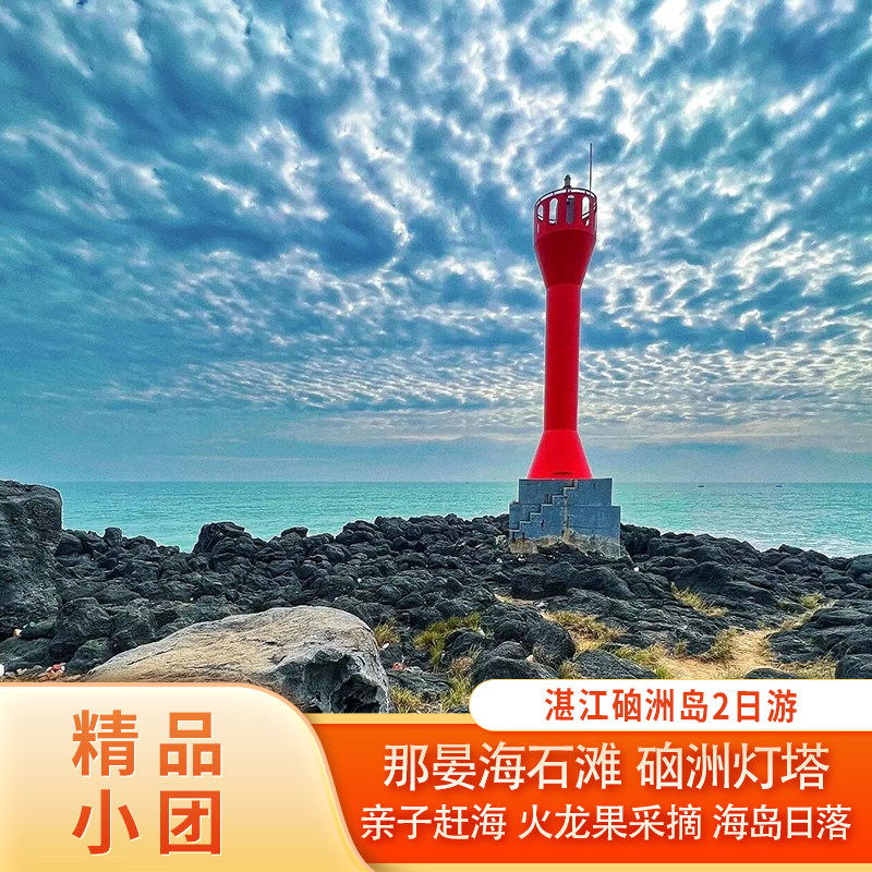 湛江硇洲岛+东海岛2日游 2-6人小团海龟城宋皇井赶海体验纯玩旅游 - 定制游预订