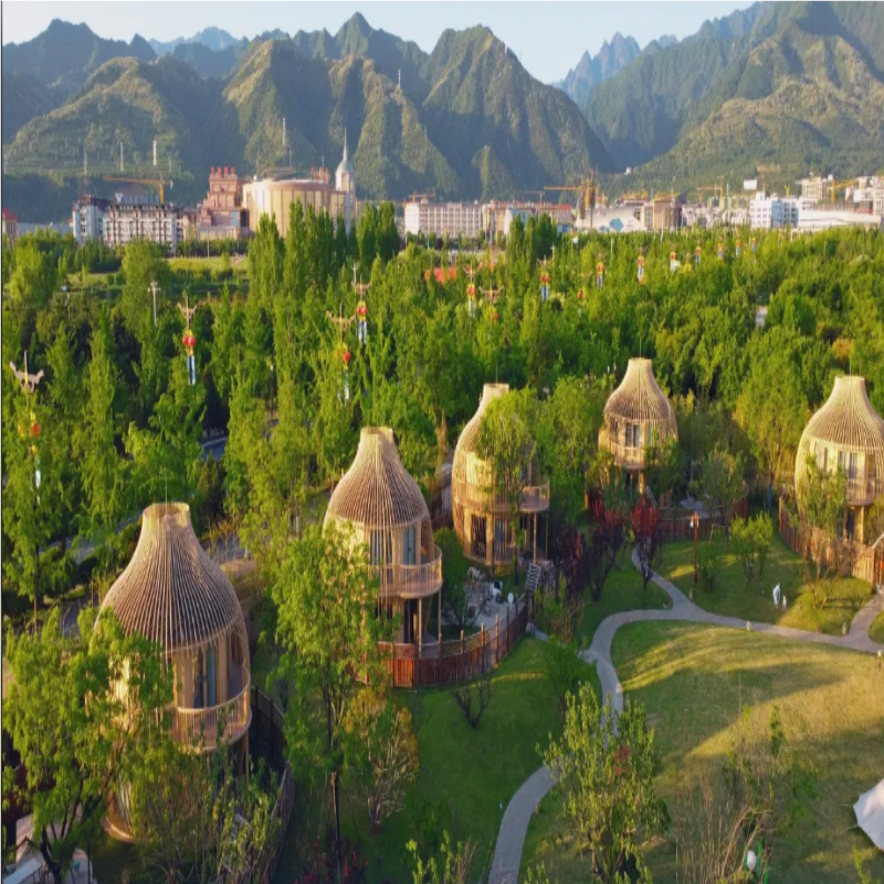 【元旦/春节超值购】2天1晚太白山唐镇·诗唐花颂温泉度假酒店 +私汤温泉+双人鹿苑门票