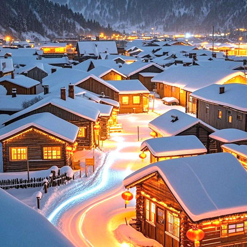 雪乡吉林延边州酒店长白山君澜铂悦蓝景皇冠鲁能瑞士套餐/雪票/温泉出游飞猪1-10T