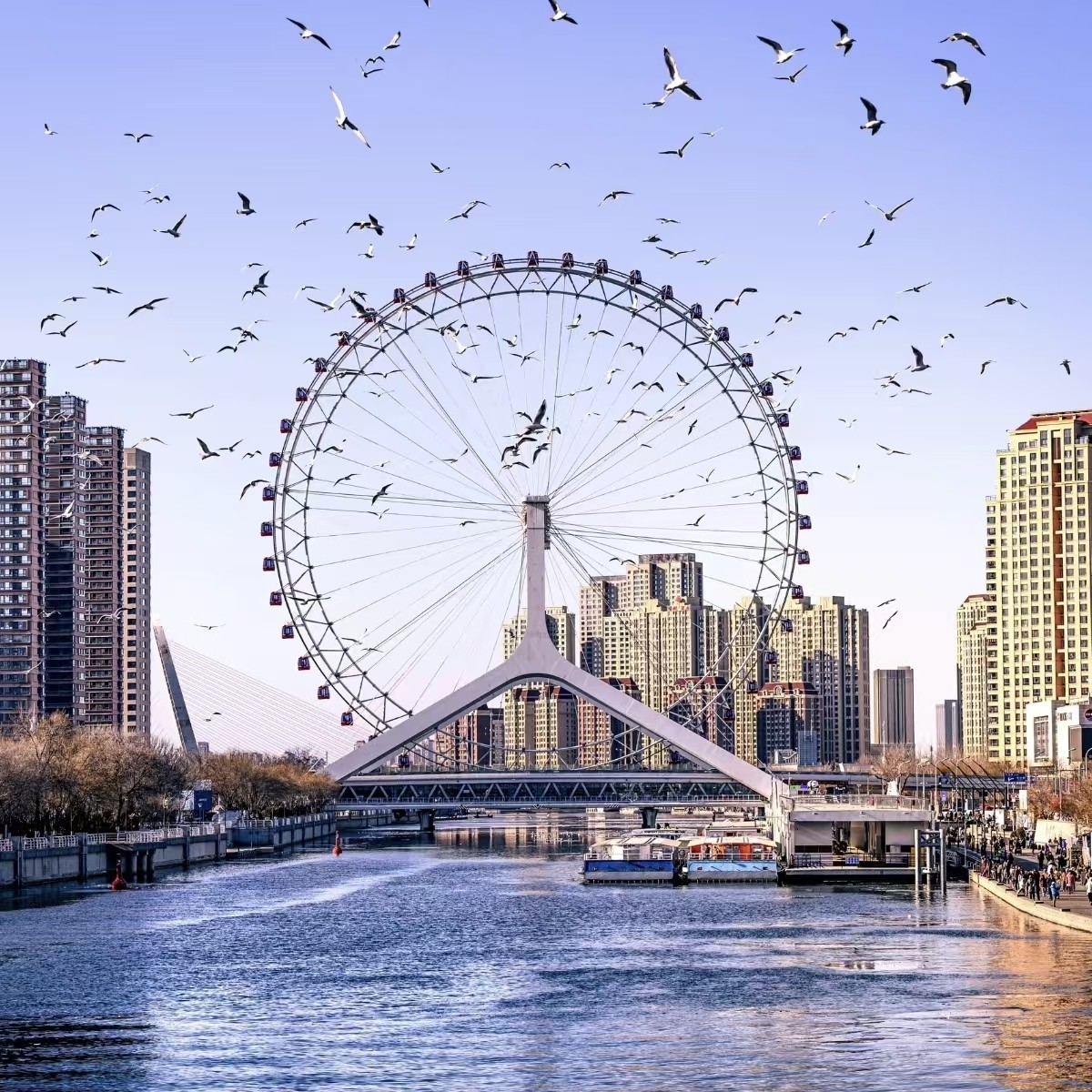 【畅玩】天津滨海三大街MSD亚朵酒店行政双床房3天2晚+津湾广场