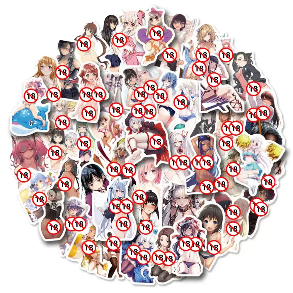 103050PCS Anime Sexy Girls Hentai ers Graffiti Decals DIY-Taobao