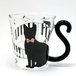 Exported to Japan 【Cat Series】 Nya~ Heat-Resistant Glass Milk Coffee Cup Couple Cup