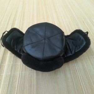 
Authentic goods, high-quality sheepskin hat, fine sheepskin surface, winter cold-proof and warm leather hat, sheep sheared cold area leather hat