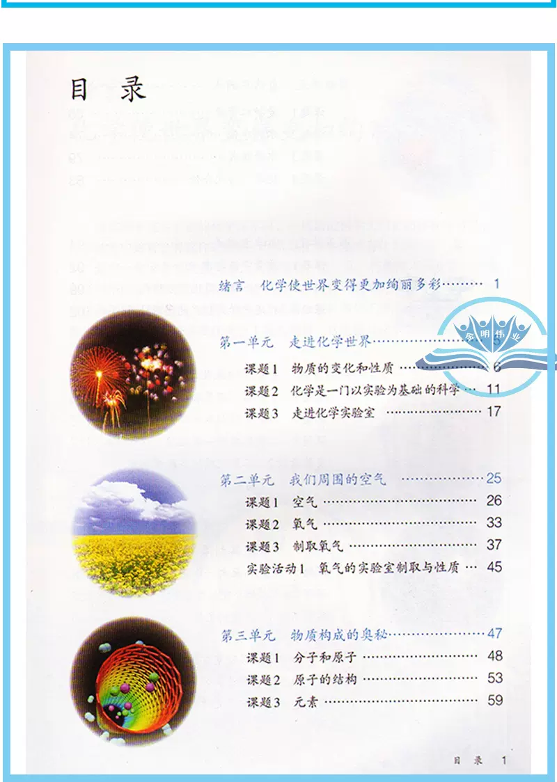 化学九年级全册(化学九年级全教版)  第1张