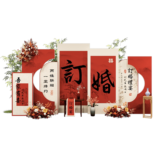 engagement-banquet-decoration-scene-background-wall-kt-board-custom