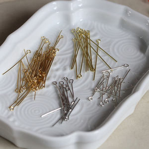 Earrings DIY accessory accessories materials*Golden silver nine -needle Bronze 9 -needle 30/40/50mm
