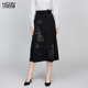 Autumn new skirt comfortable versatile classic mid -length, thin waist seal high -waist A -line, temperament half skirt