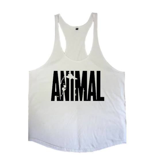 
New summer running training I-shaped vest for men's sports fitness elastic moisture-absorbing and sweating casual sleeveless top