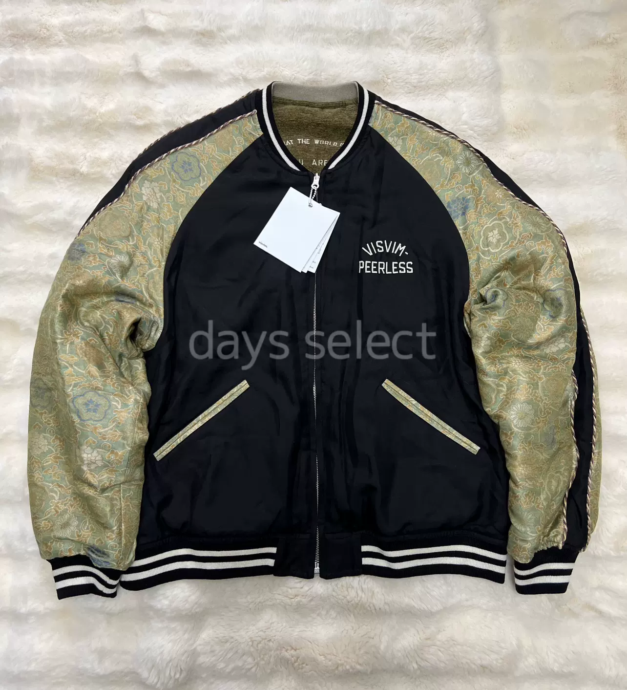 visvim 23AW BOWER SWING TOP（CHIRIMEN）受注会限定丝绸夹克