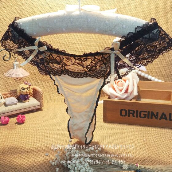 Emotional and sexy lace women's thong, comfortable, stretchy, sweet and tempting for girls, pure desire and charming T-pants