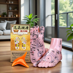 Foot Massage Model, Foot Reflex Zone Acupoint Massager, Foot and Toe Foot Therapy Health Care Acupoint Stick for Home Use