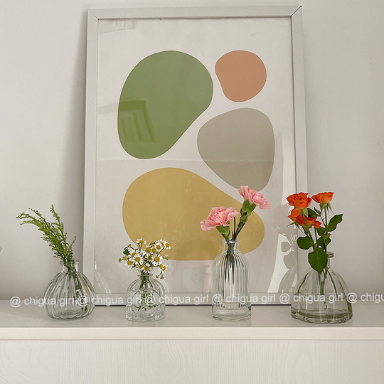 フランス　花瓶　手書き フランス 手書き 花瓶 新商品】フランスから、絵画のような花瓶