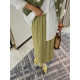 High waist draped pleated skirt for women mid-length 2025 new straight pencil slimming Korean version versatile color A-line