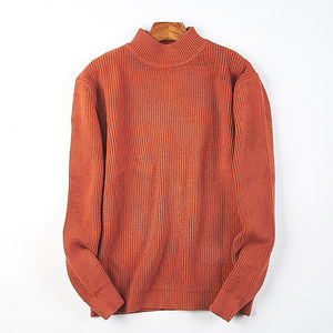 
High-quality solid color half turtleneck sweater knitted sweater men and women 17H81166 autumn and winter warm long-sleeved base top
