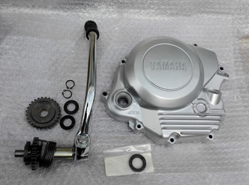 Construction of motorcycle Tianjun yb125sp clutch side cover