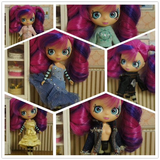 Mini version of small cloth doll clothes mini version of Blythe small cloth doll clothes, clothing and casual dress