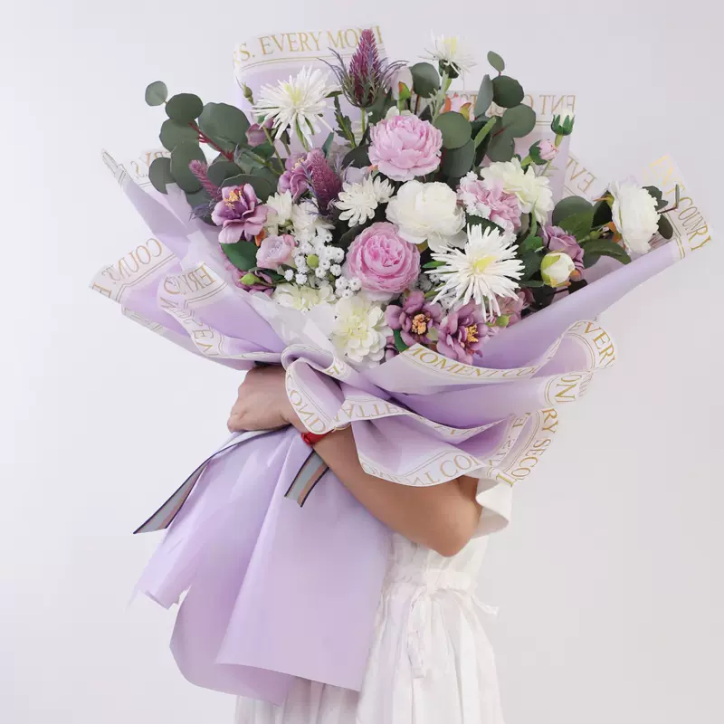 白金唱片新防水包花纸七夕高档花束鲜花包装纸诺莎纸