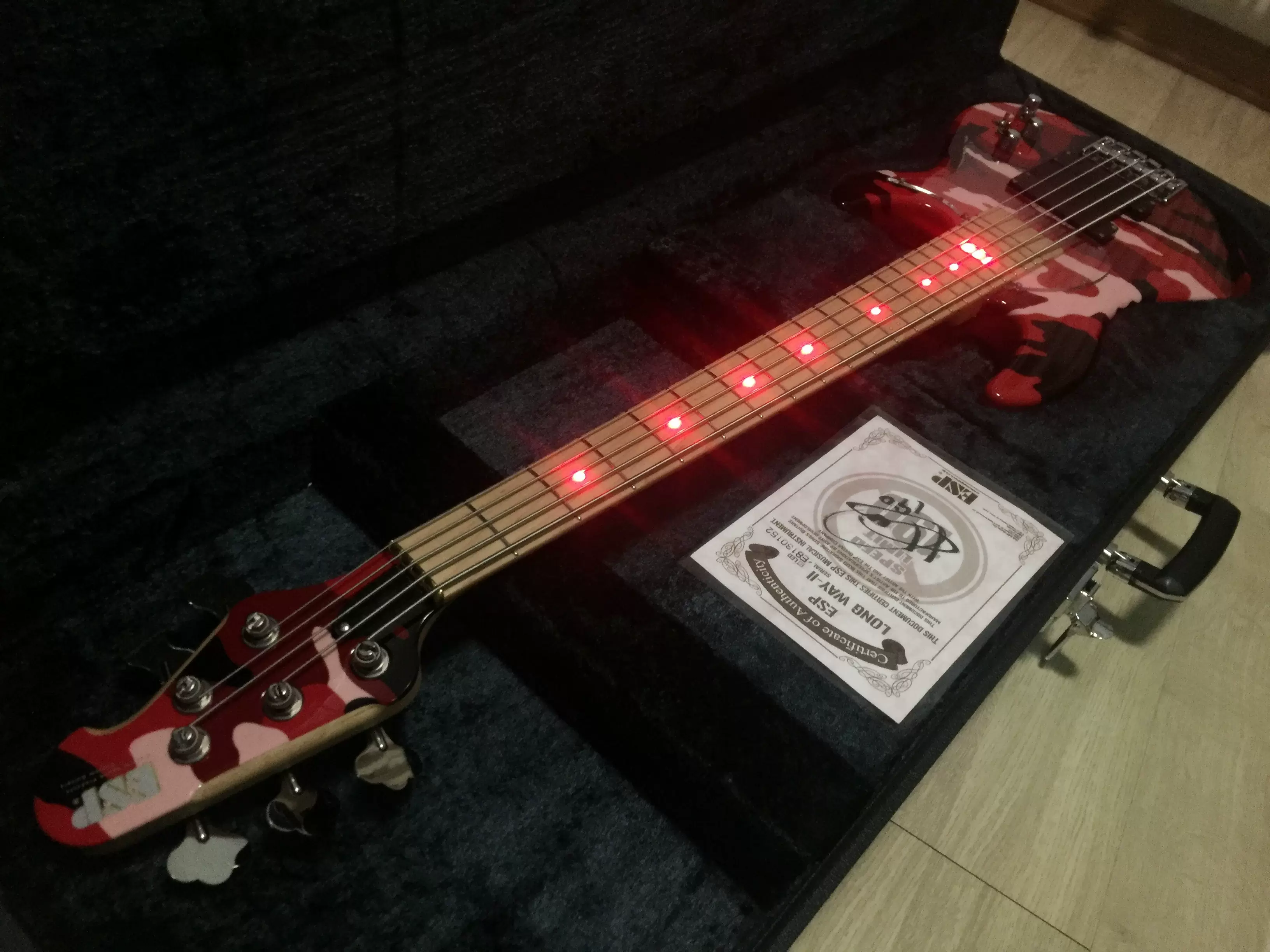 日產ESP Longway-ll LED Ikuo簽名款日產手工貝斯貝斯bass-Taobao