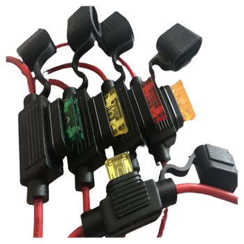 
24V36V48V60V72V lithium battery waterproof fuse holder box with wire socket electric battery car modification 50A