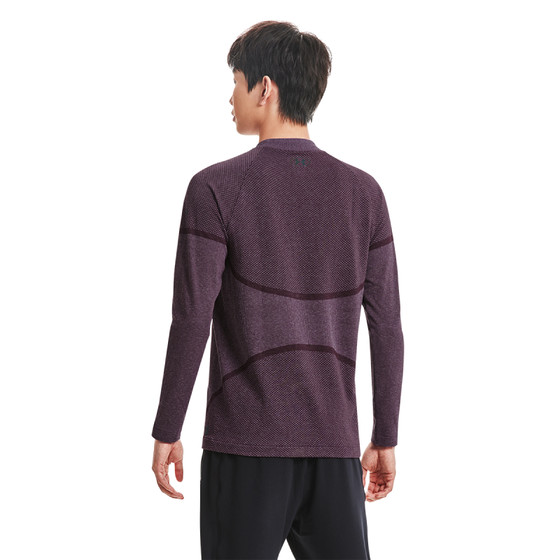 
Under Armour UA Autumn and Winter RUSH Men's High Collar Training Sports Long Sleeve T-shirt 1379283