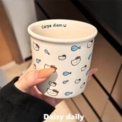Hellokitty Ceramic Cup Fish Mug Ceramic Hand-Held Cup Office Drinking Cup Coffee Cup Breakfast