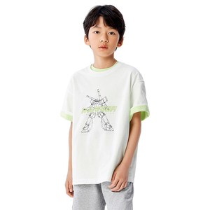 Balabala boys short-sleeved T-shirt children's quick-drying clothes baby 2026 summer new children's clothing parent-child bottoming shirt
