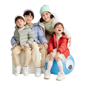 
Balabala children's clothing children's rib down jacket boys and girls baby new parent-child clothing winter coat inner wear