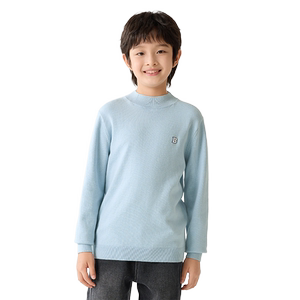 
Balabala children's clothing children's sweaters spring and autumn 2026 boys medium turtleneck sweaters girls knitted sweaters simple tops