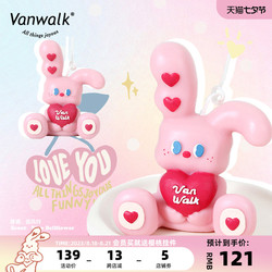 Vanwalk Homemade Cute Pink Sweetheart Rabbit Scented Candle Gift Box For Girls