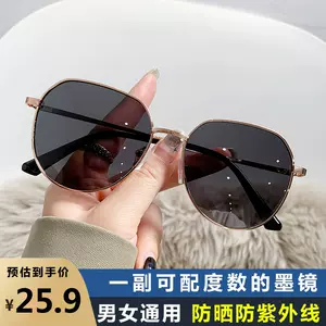 太阳镜墨镜可配近视太阳镜女士显瘦高度数防紫外线偏光时尚有度数-Taobao Malaysia