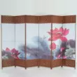 Phong cách Trung Quốc màn hình phòng ngủ chặn vách ngăn phòng khách nhà gấp rào cản văn phòng di động thẩm mỹ viện vải phong cách phẳng vách ngăn kính cường lực bàn thờ kết hợp vách lam 