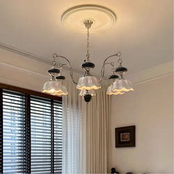 European-Style Modern Living Room Chandelier, South Asian Style, French Retro Style, Handmade Ceramic Villa Dining Room Starlight Lamp Casagd