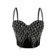 Rhinestone chain tassel outer wear fishbone bra vest suspender tube top short top sexy hot girl European and American design