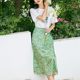 Skirt, summer women's boutique sweet French bow tie, slim and versatile trendy fishtail skirt