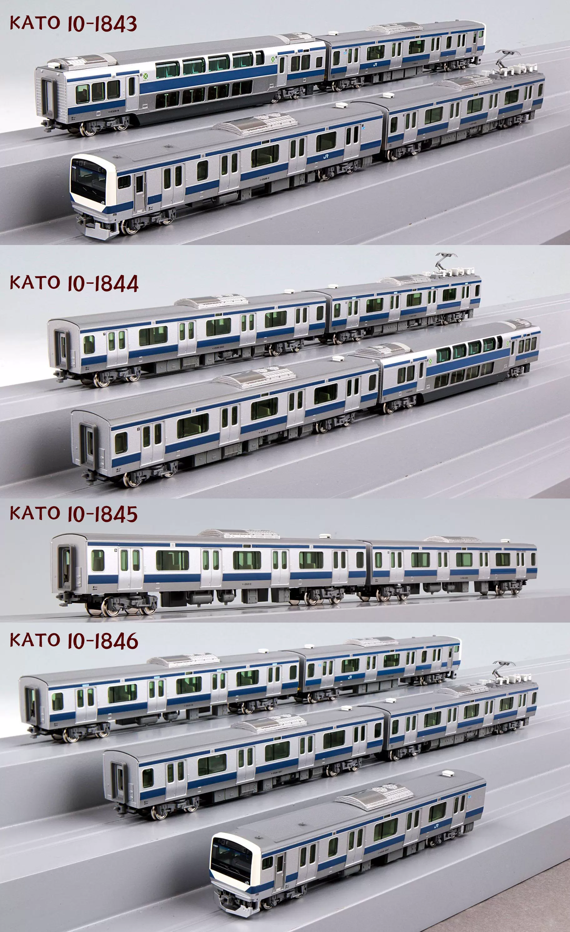 [現貨/N]KATO 10-1843/44/45/46 日本 E531系 近郊電動自行車常磐線15節-Taobao