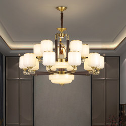 2026 New Model New Chinese-Style Duplex Staircase Large Chandelier for Living Room and Dining Room, Chinese-Style Villa Large Chandelier