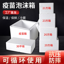 Vaccine Foam Box, Square Insulated Box, Small Flat Foam Box for Storing and Transporting Vaccines and Medicines, Thickened, Free Shipping, Pressure-Resistant