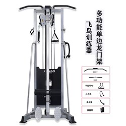 Commercial Single-Sided Birdcage Rack, Home-Use High and Low Pull Multi-Functional Comprehensive Training Device, Fitness Double-Arm Strength Training