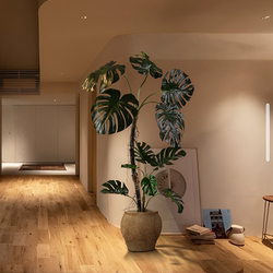 Simulated Green Plants Indoor Monstera Living Room High-End Artificial Plants Fake Tree Floor-Standing Potted Plants Villa Decoration Ornaments