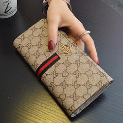 Calvimkeith Women's Wallet 2026 New Model Ladies' Long Wallet for Cash, Long Style, Genuine Leather, High-End Feel, for Mobile Phone