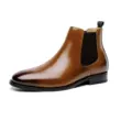 giày thể thao trắng Ermian Mùa Thu Đông Giày Chelsea Boot Cổ Điển Anh Quốc Giày Nam Da Thật Giày Bốt Mũi Tròn Cổ Ngắn Plus Da Nhung Giày bốt Martin Bốt Đa Năng giày thể thao bitis Giay cao