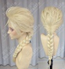 Children,s frozen 2 aisha elsa princess ponytail hair universal wig cos female long hair cosplay