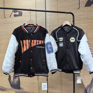 
Baseball uniforms, cotton jackets, American retro color-blocking trendy cotton jackets ins student couples casual versatile knitted cotton jackets