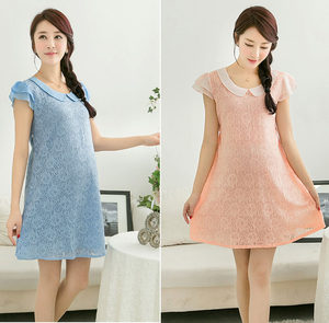 
E204 Special clearance summer lace maternity dress, maternity formal dress, loose fat mm maternity dress