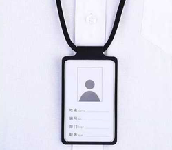Aluminum Alloy Id Card Holder with Lanyard, Work Badge, Metal Card Holder, Universal Tag