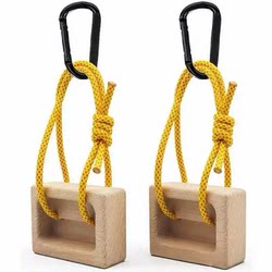 New Wooden Rock Climbing Finger and Wrist Trainer, Indoor Arm Training Finger Strength Board, Outdoor Hanging Arm Strength Trainer
