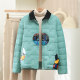 Short -light thin down jacket female 2024 winter fashion high -end small white duck down Chinese warm lightweight coat
