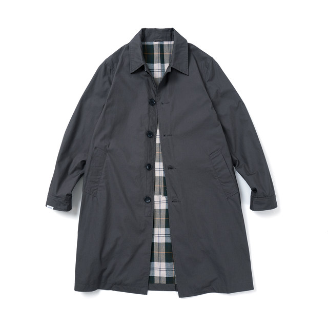 SUPERTOFU (SPTF) 18AWTRENCHCOAT retro outdoor custom-woven plaid lining ...