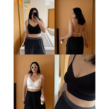 
Pencil Xiaoxin Large Size Women's Clothing 200Jin [Jin equals 0.5 kg] Wearable, comes with a chest pad fixed cup, beautiful back