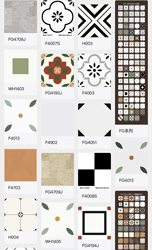 Scandinavian All-Ceramic Small Tiles 400X400 Bathroom Tiles Nyonya Tiles Kitchen Garden Balcony Non-Slip Floor Tiles